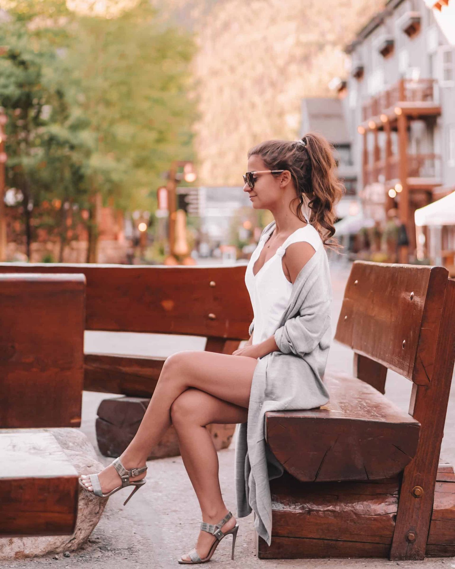 long grey cardigan 