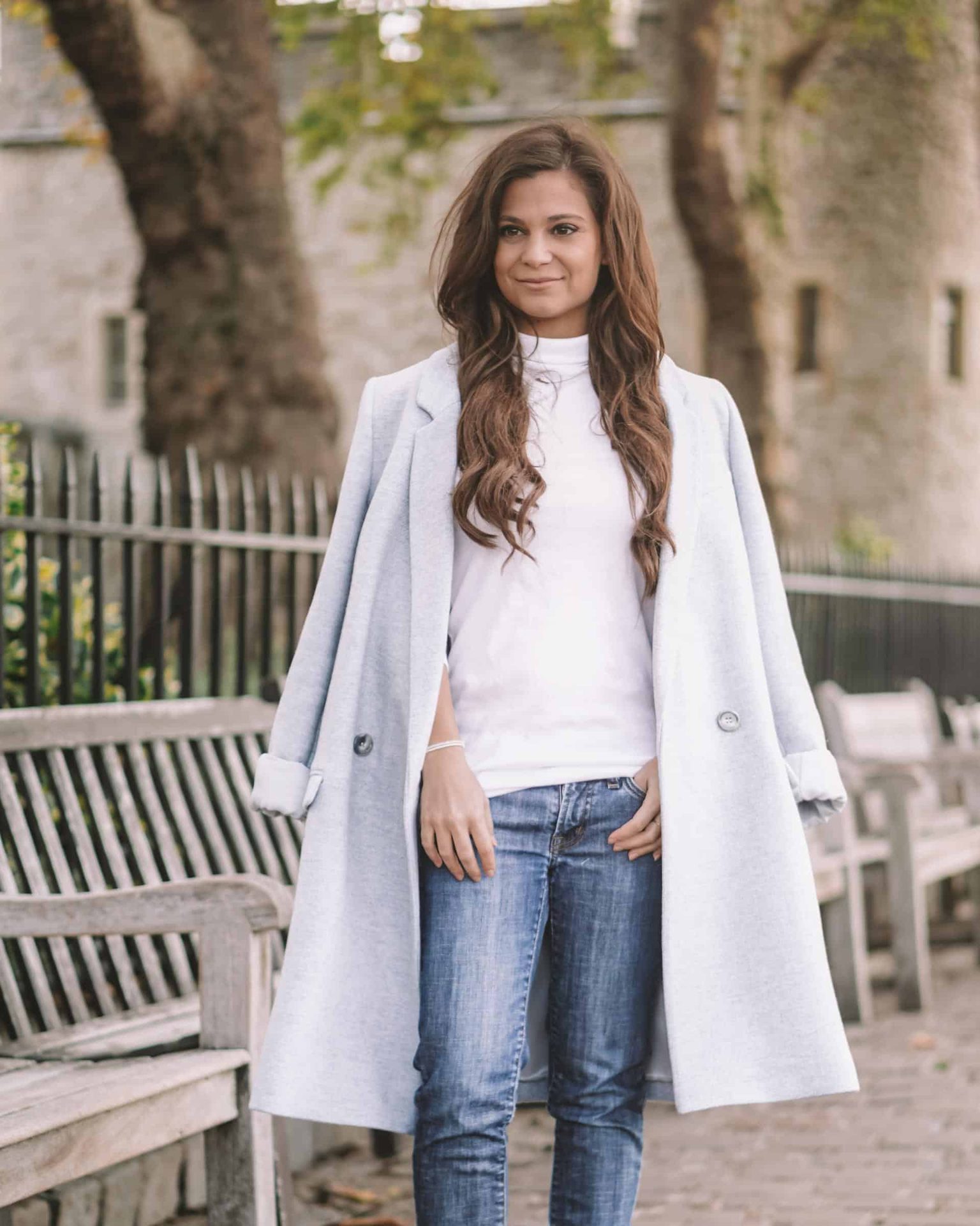 light blue jacket from 1-2-3 paris