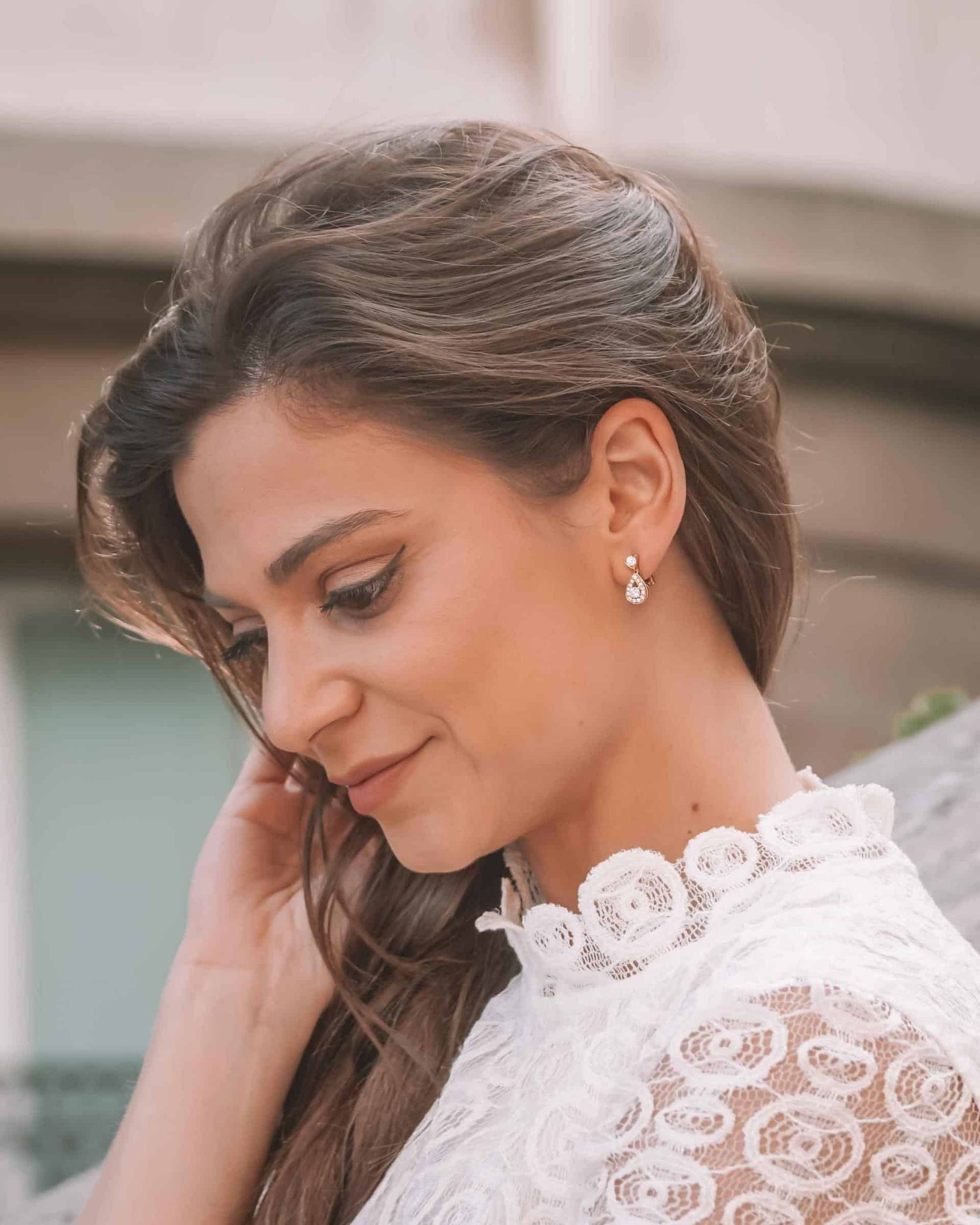 chaumet josephine earrings rose gold