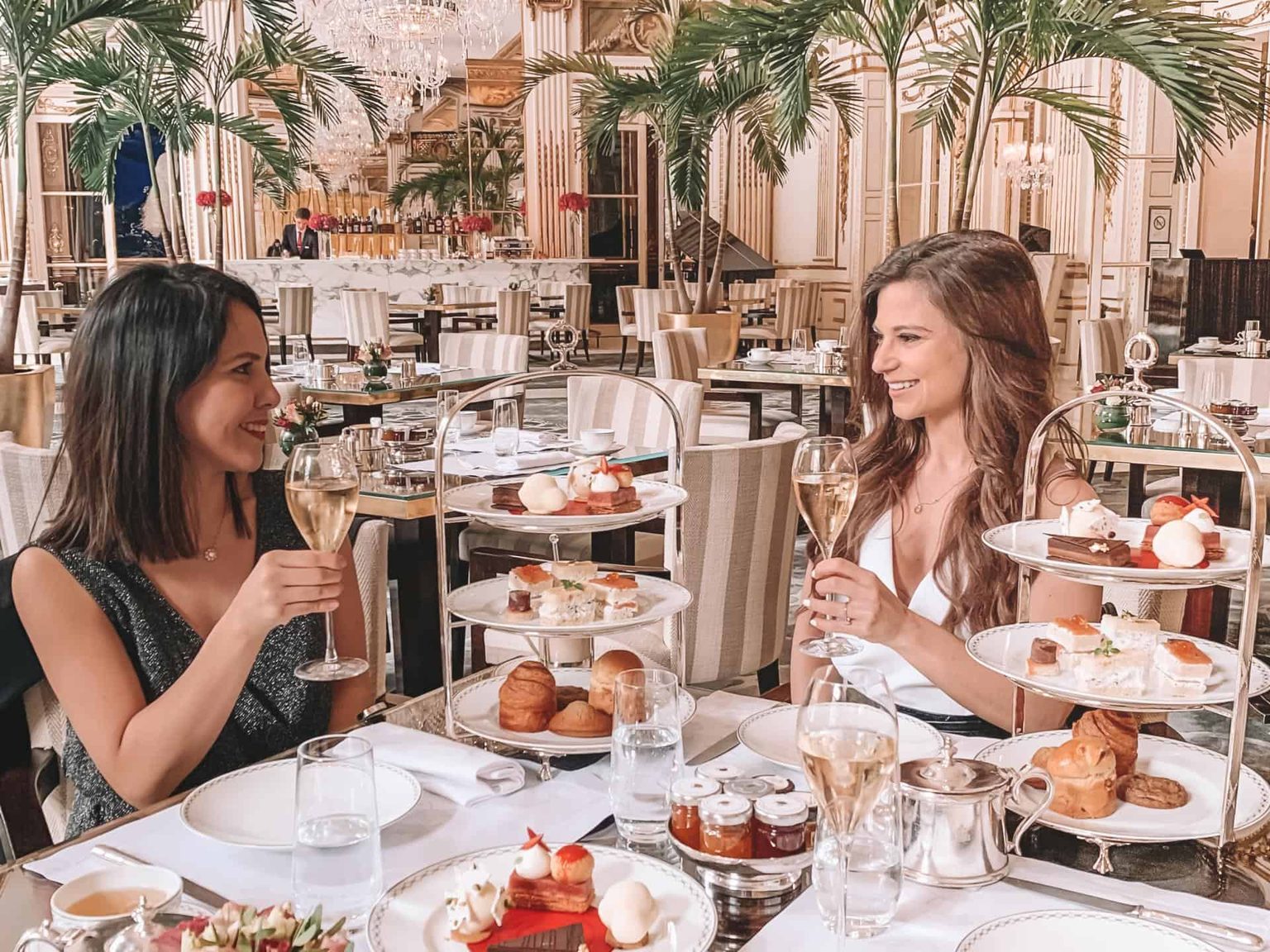 afternoon tea time at the peninsula in paris