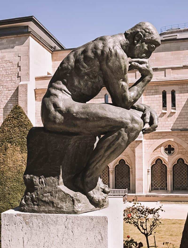 Thinker statue at musée Rodin