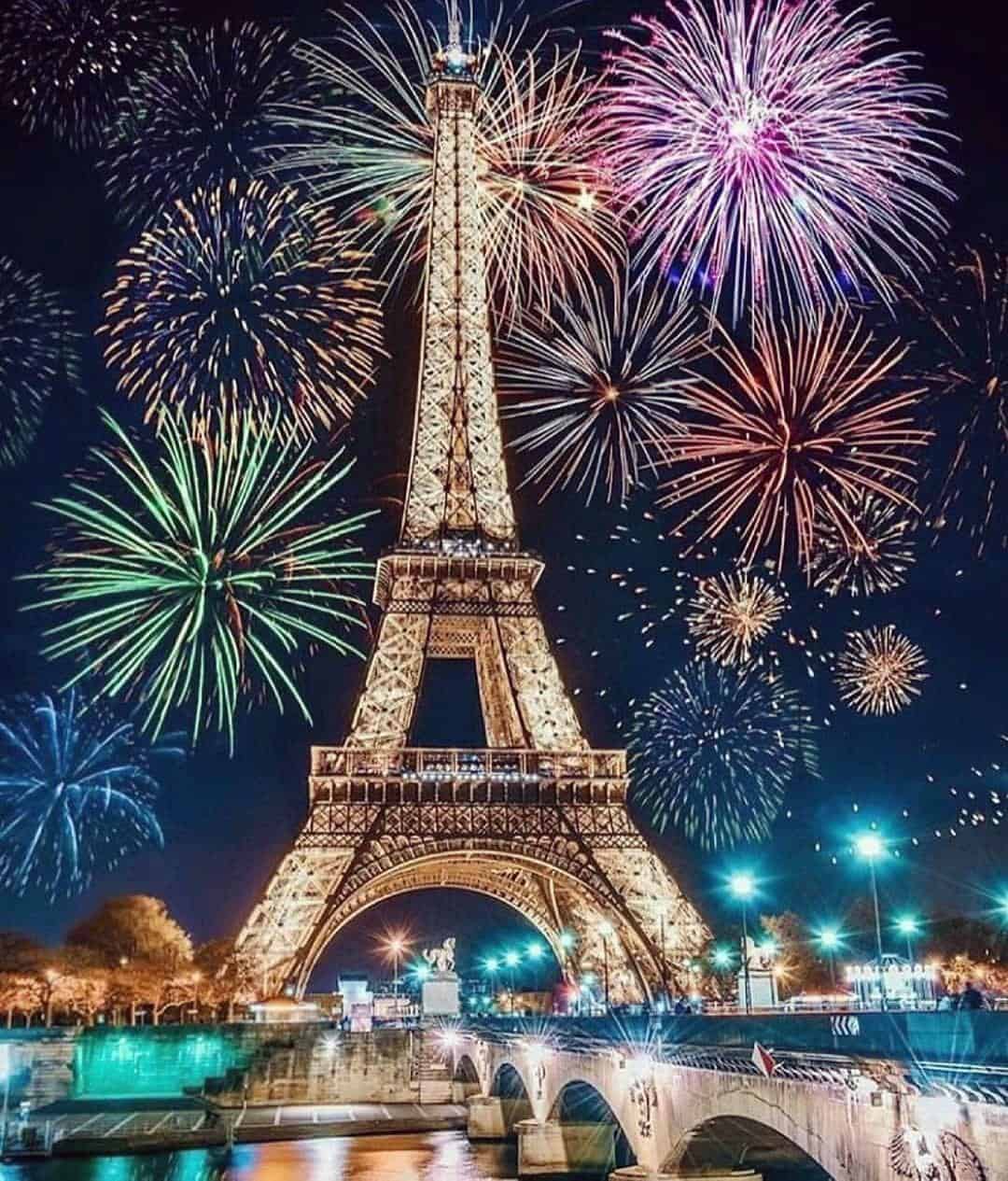 Fireworks in Paris