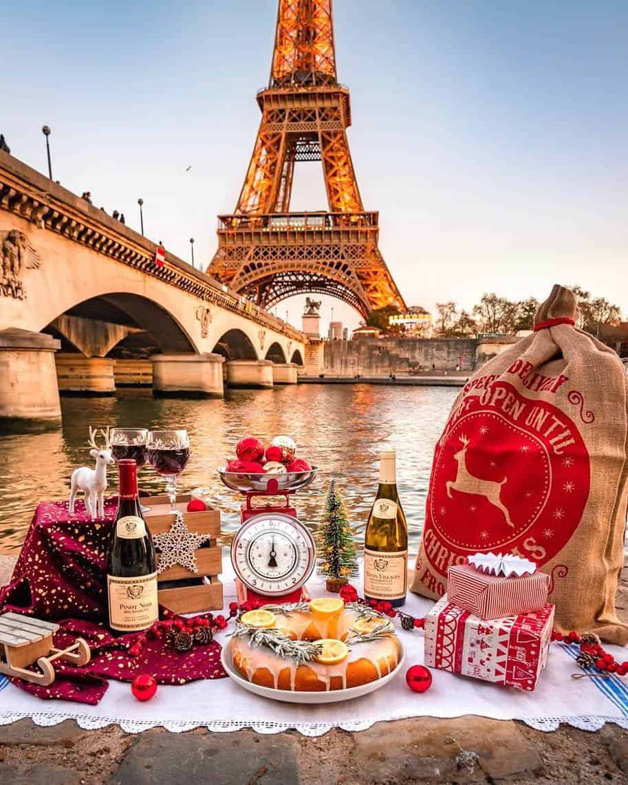 Paris during Christmas