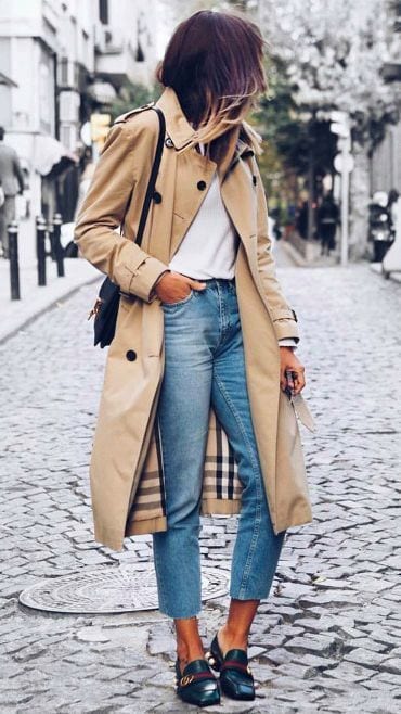 burberry trench coat outfit