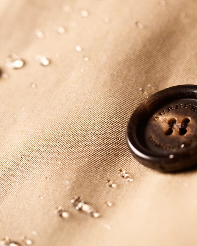 is the burberry trench coat waterproof?