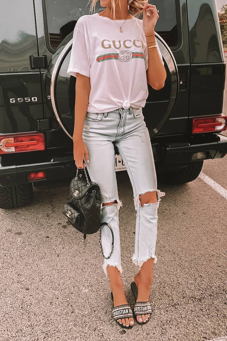 How to style a gucci tshirt