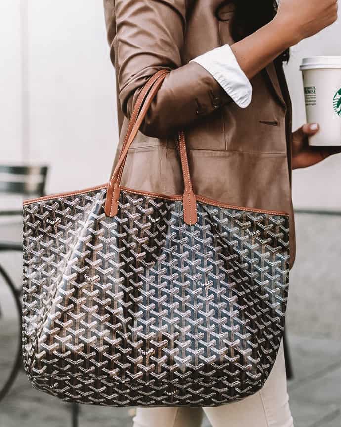 Goyard Tote Bag Styled