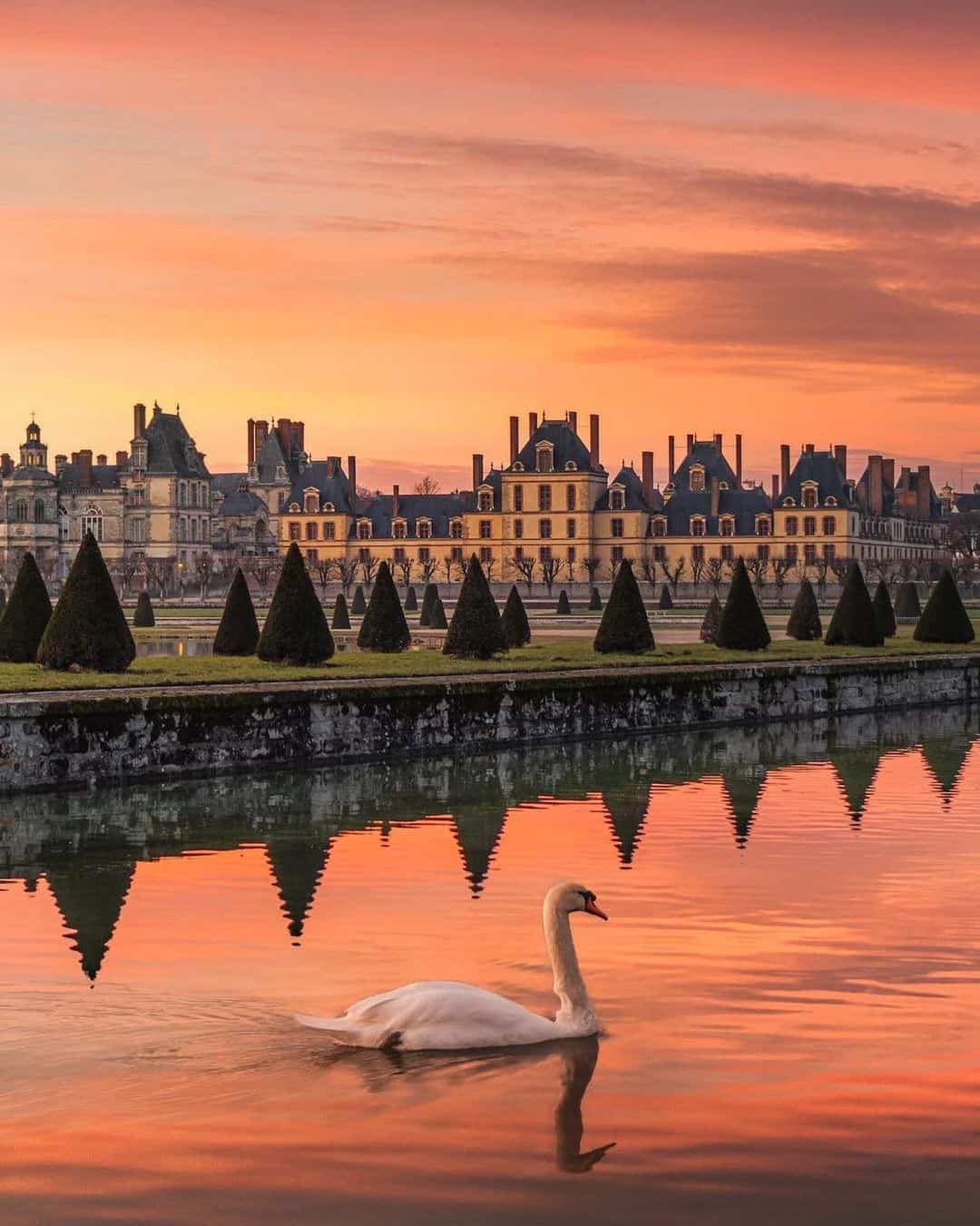 Sunset at Fontainebleau