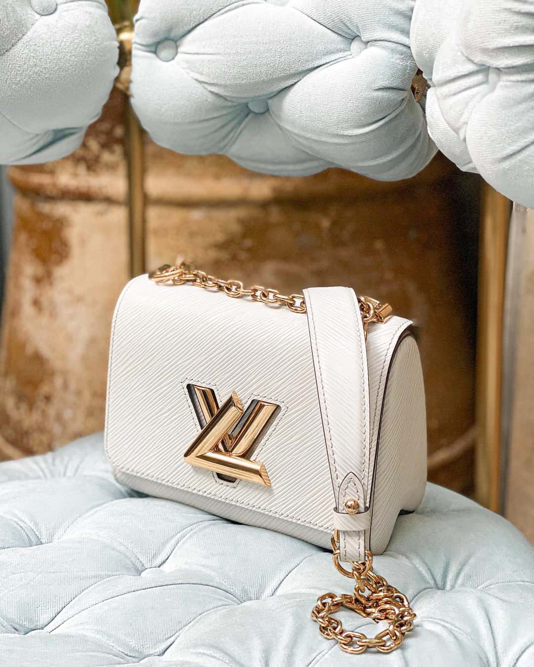 White Louis Vuitton twist bag