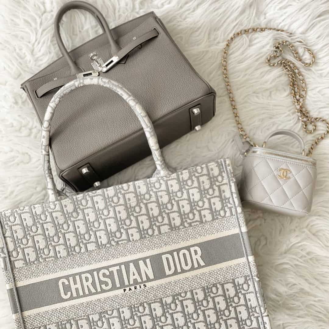 Dior Tote and Hermes Birkin