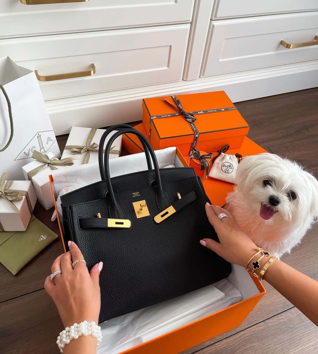 Black Hermes Birkin with Gold Hardware