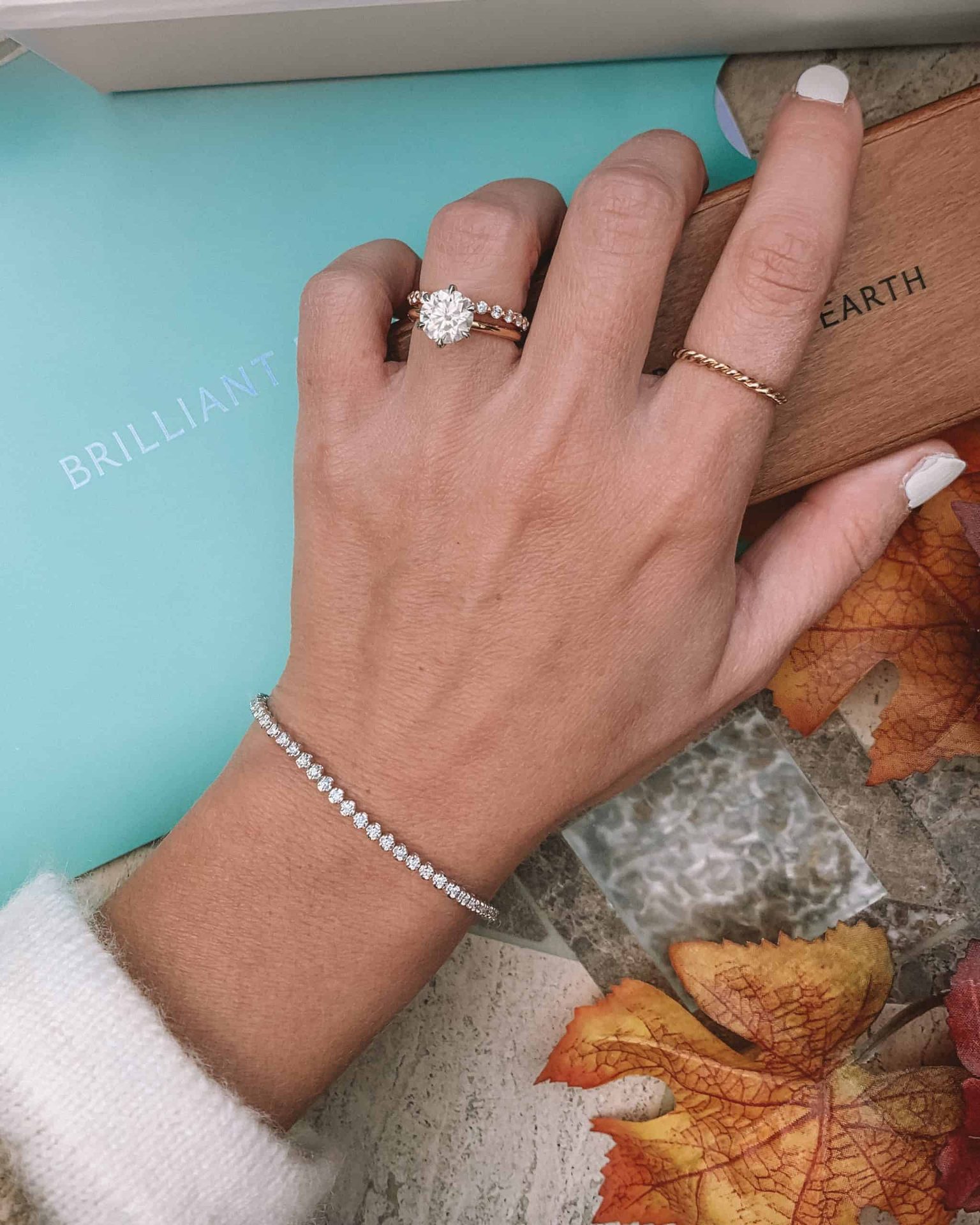brilliant earth diamond tennis bracelet and diamond ring