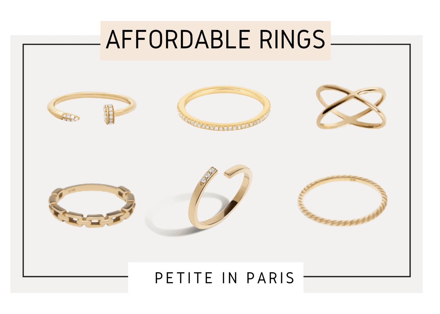 Affordable fine Jewelry Rings