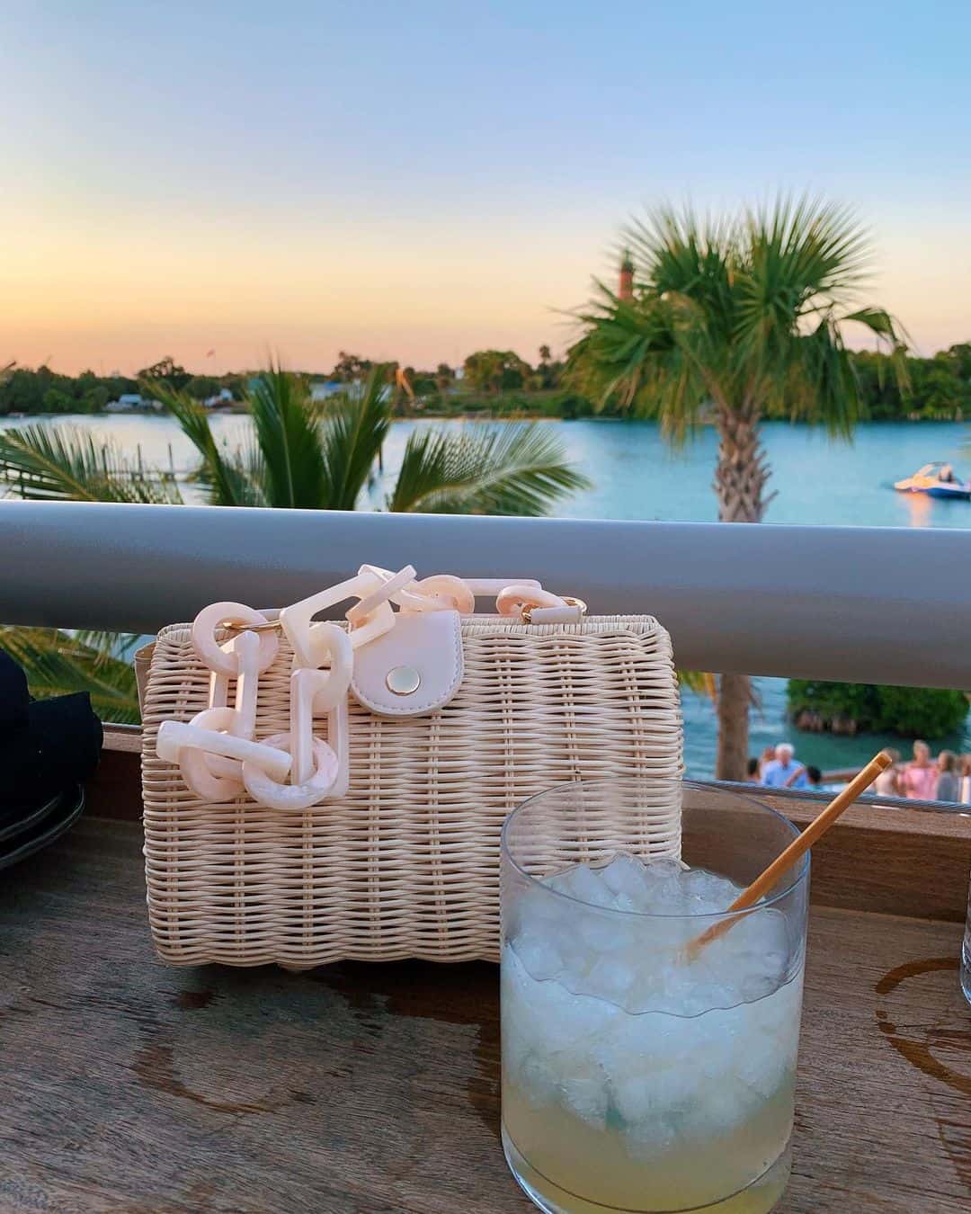 BTB Los Angeles Wicker Bags on beach