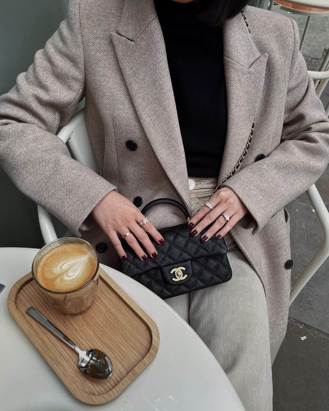 Chanel top handle bag