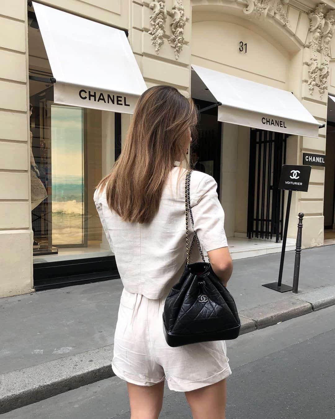Cheap Vintage Chanel Bag Black