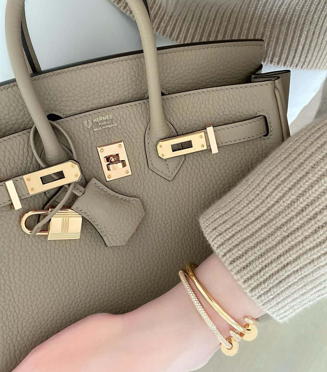 Closeup of Special Order Birkin Bag