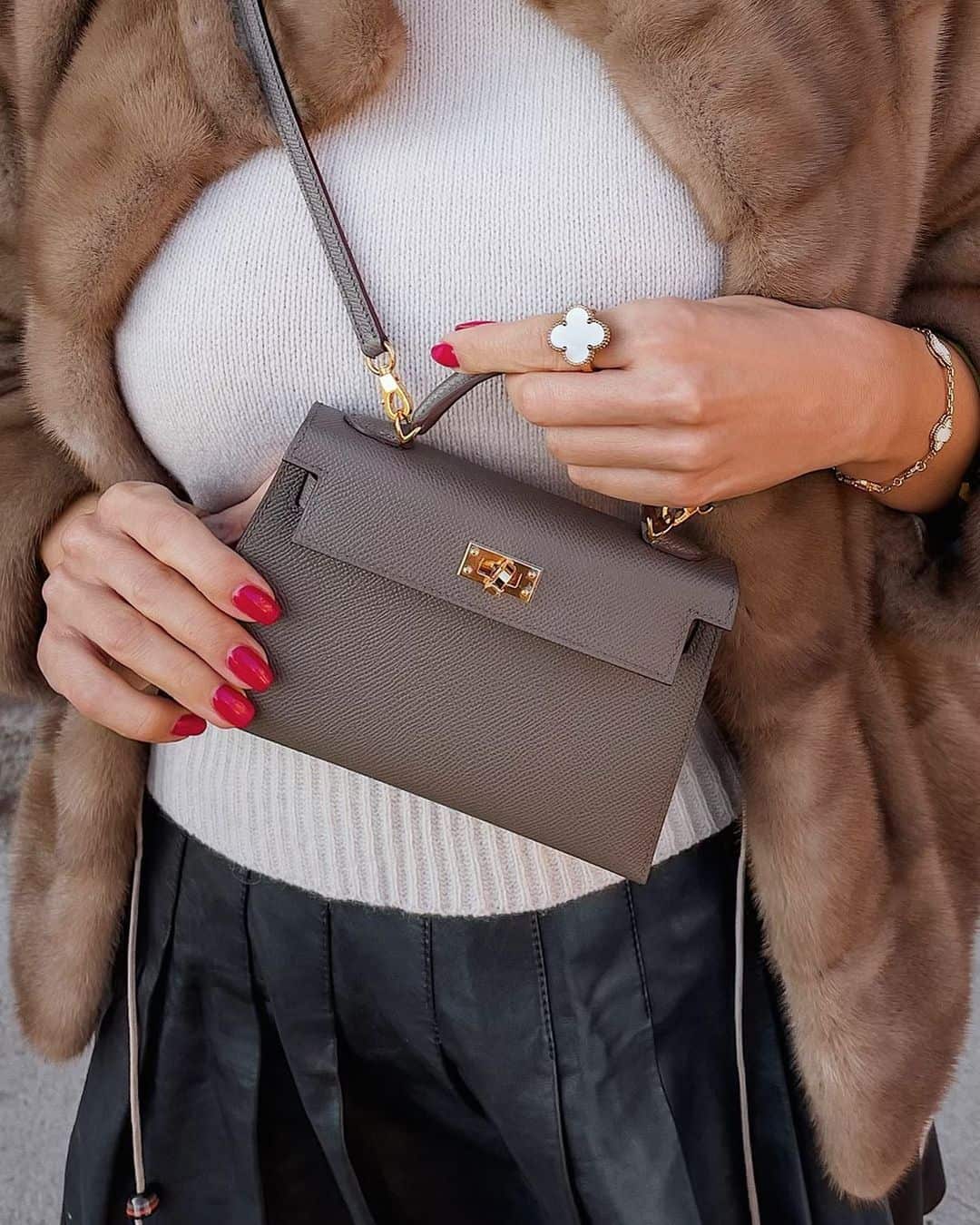 Van Cleef Ring and Bracelet Kelly Mini