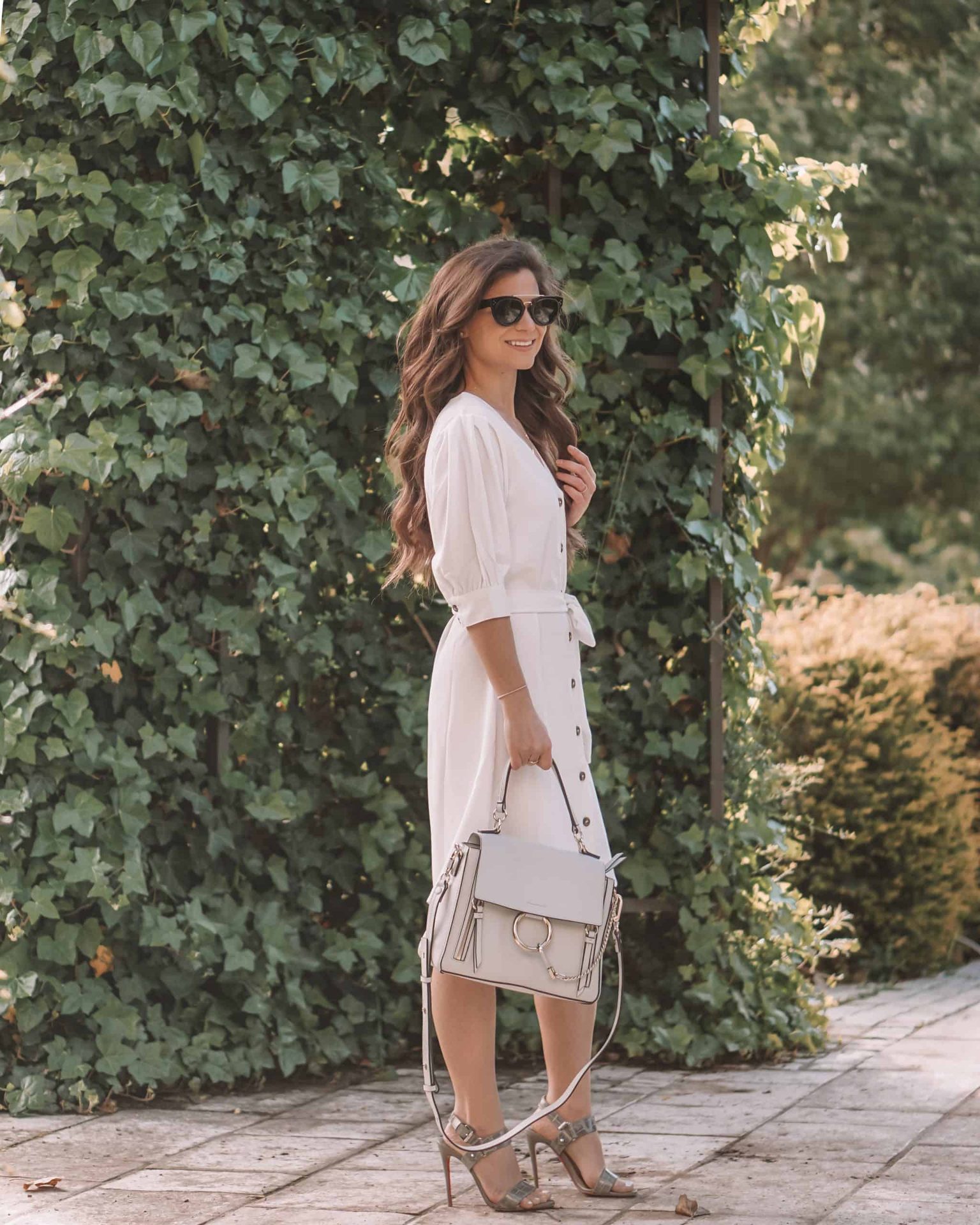 Chloe Faye Day Bag Styled Grey Color