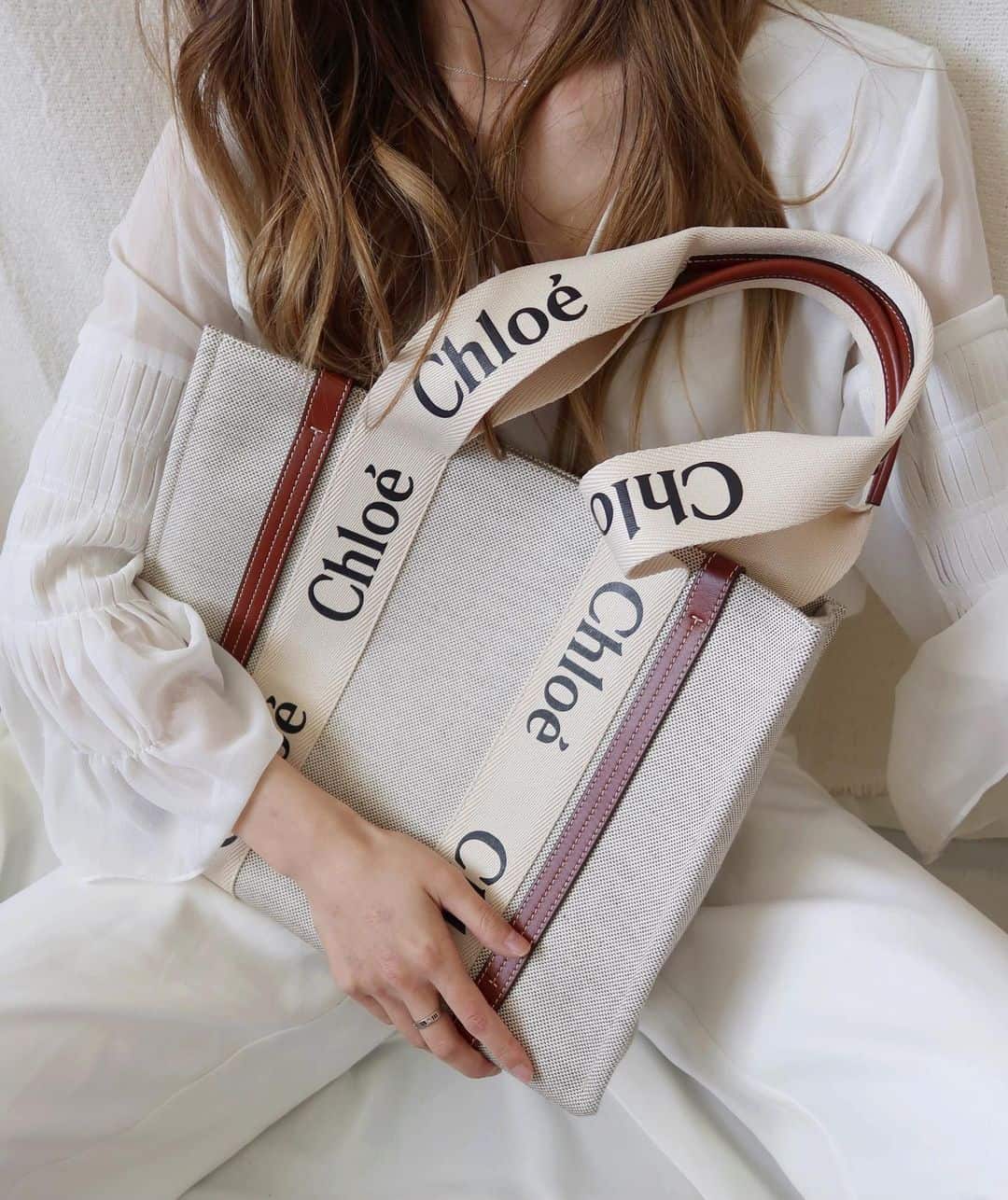 Chloe Woody Tote Bag