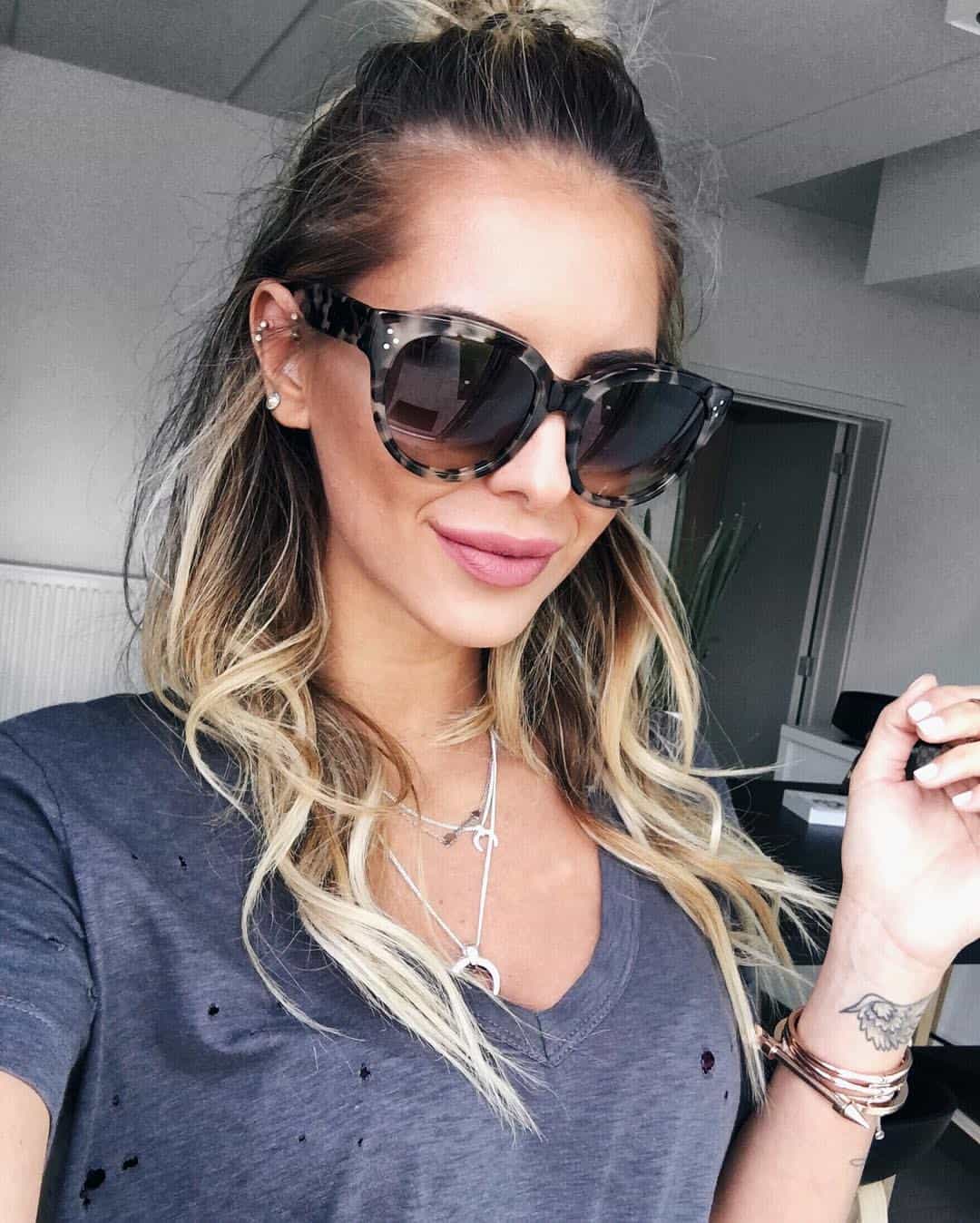 Celine Audrey Sunglasses Closeup