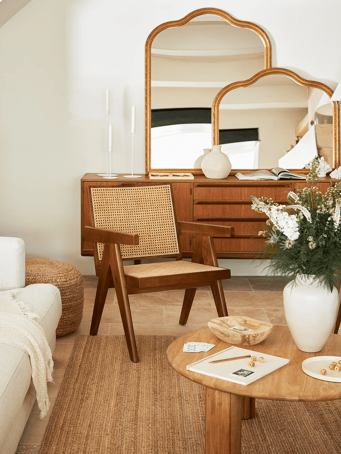 Gold Mirrors in Parisian Apartment