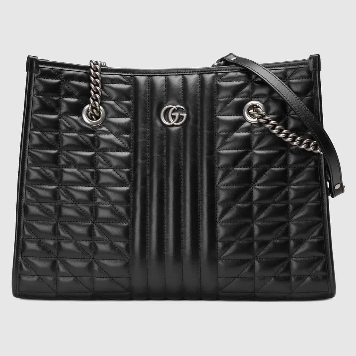 Gucci GG Marmont Matelassé tote in black