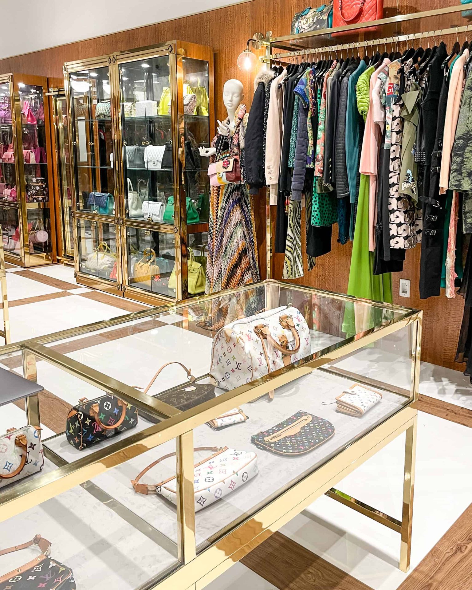 Inside what goes Around comes around store in NYC