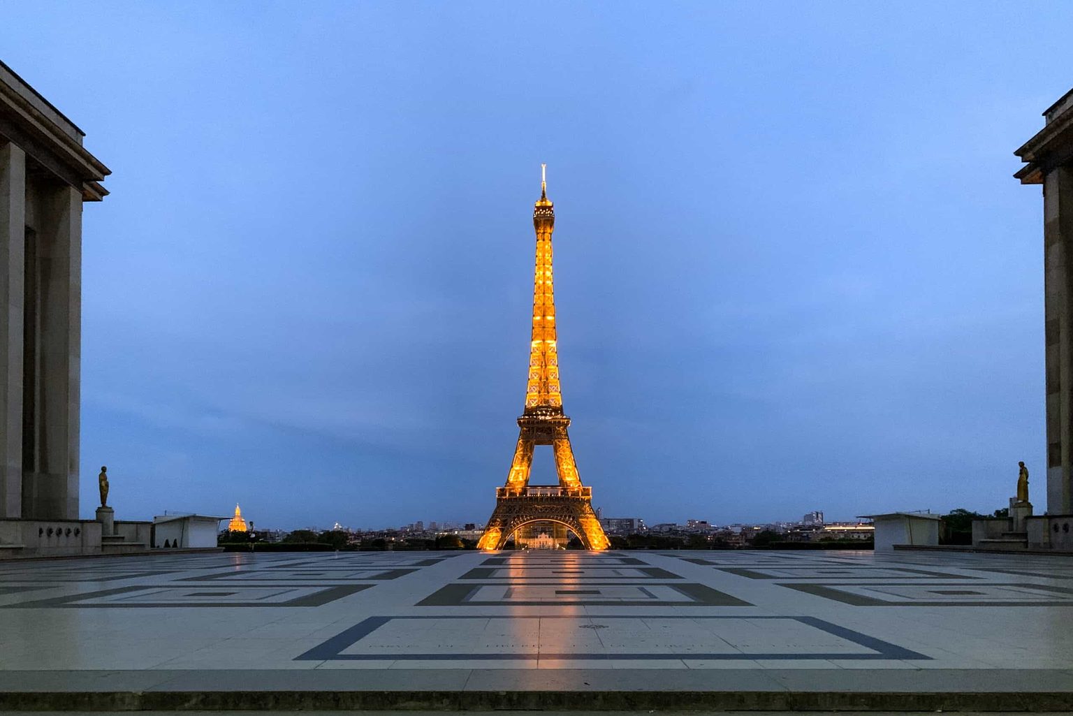 Paris at Night with no people