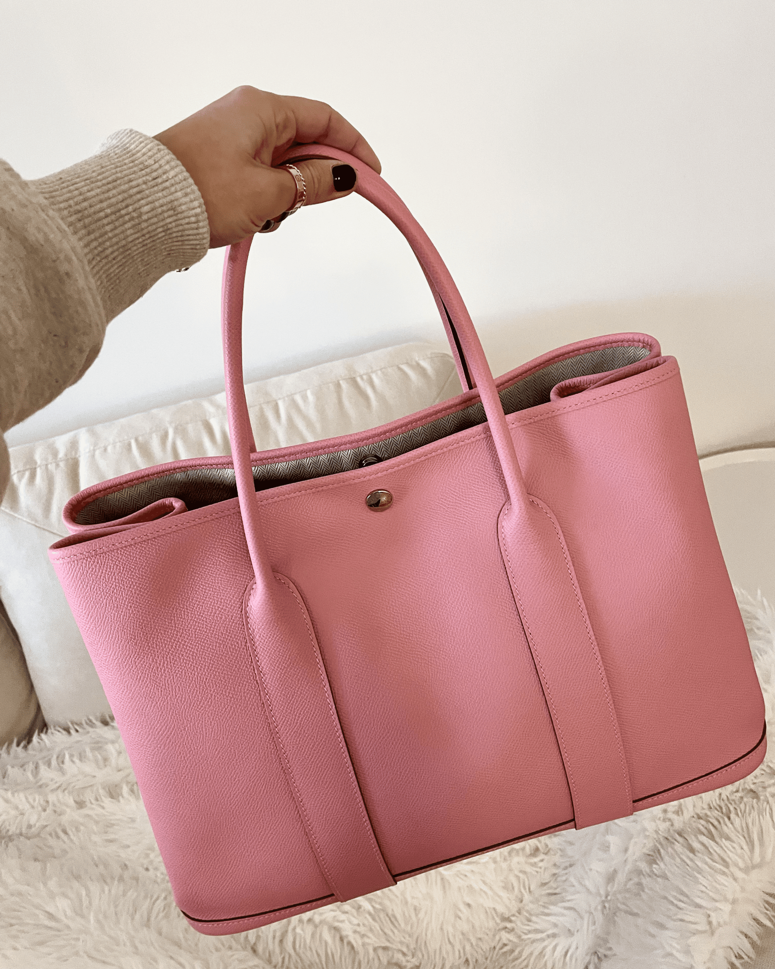 Hermes Garden Party Size 36 in Pink
