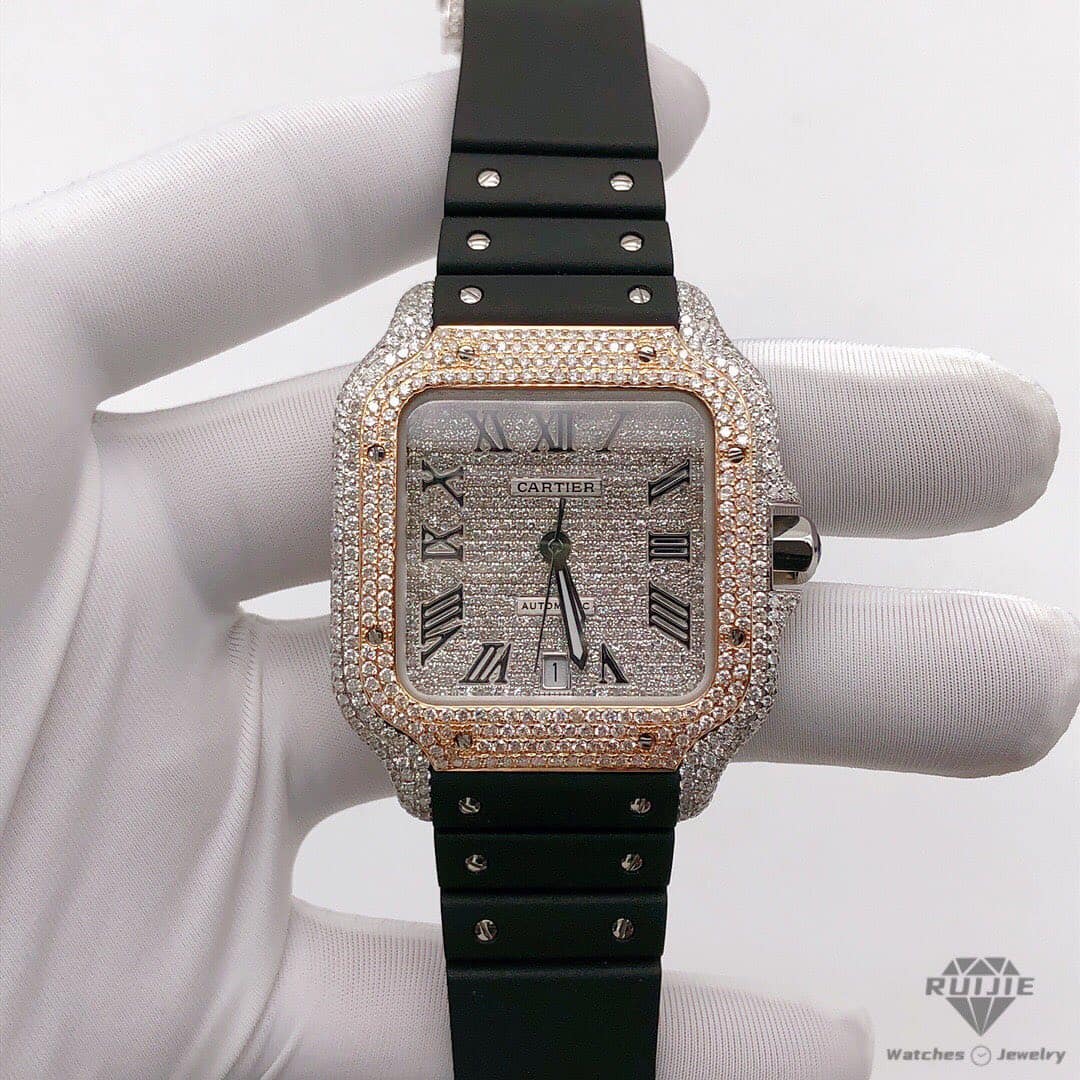 Two toned Diamond Cartier Watch
