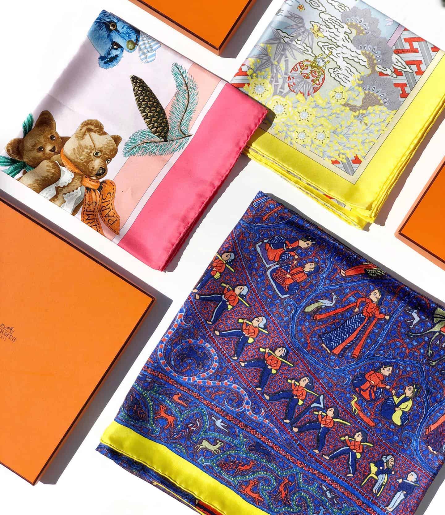 How to style a Hermes scarf
