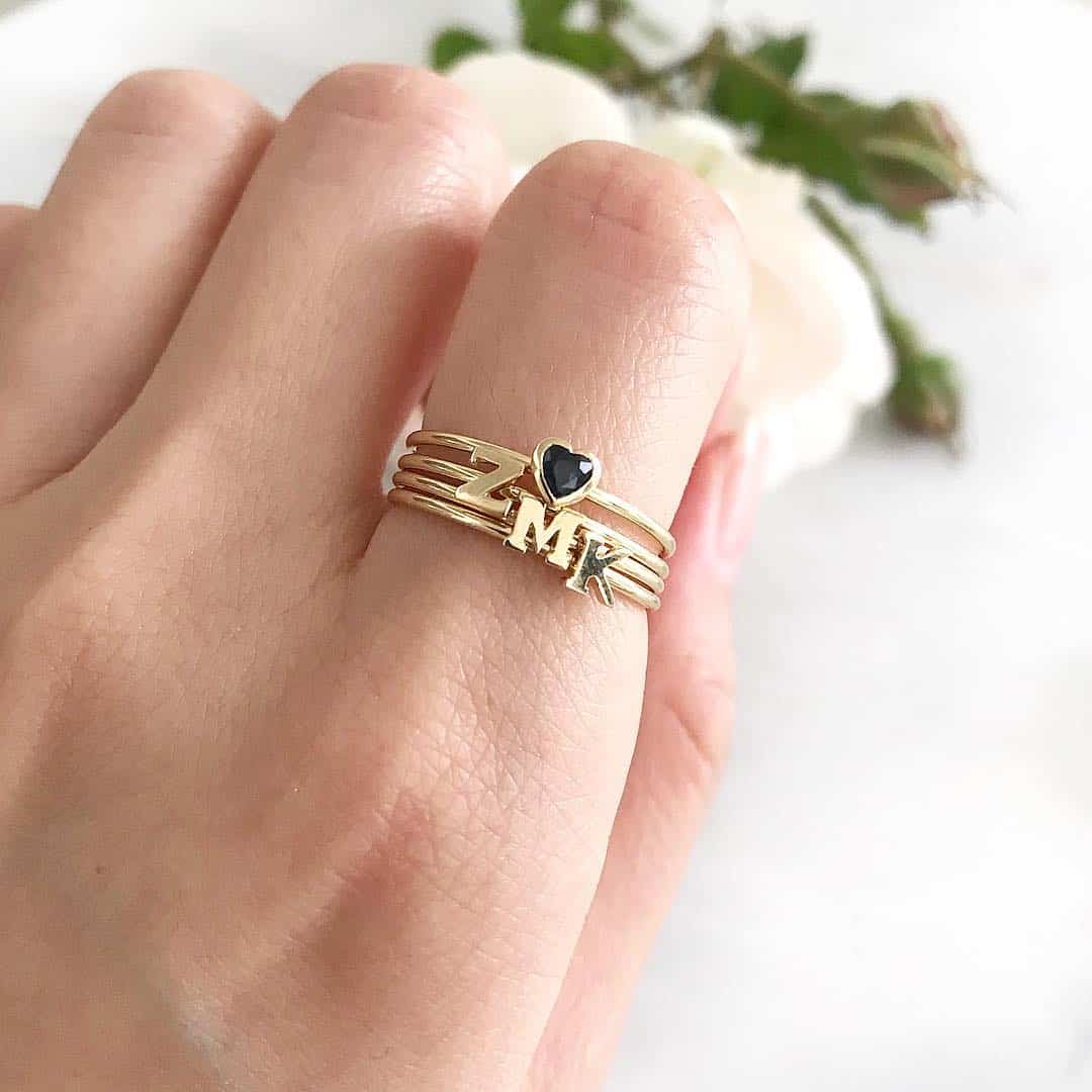 luxury jewelry push present ideas an inital ring