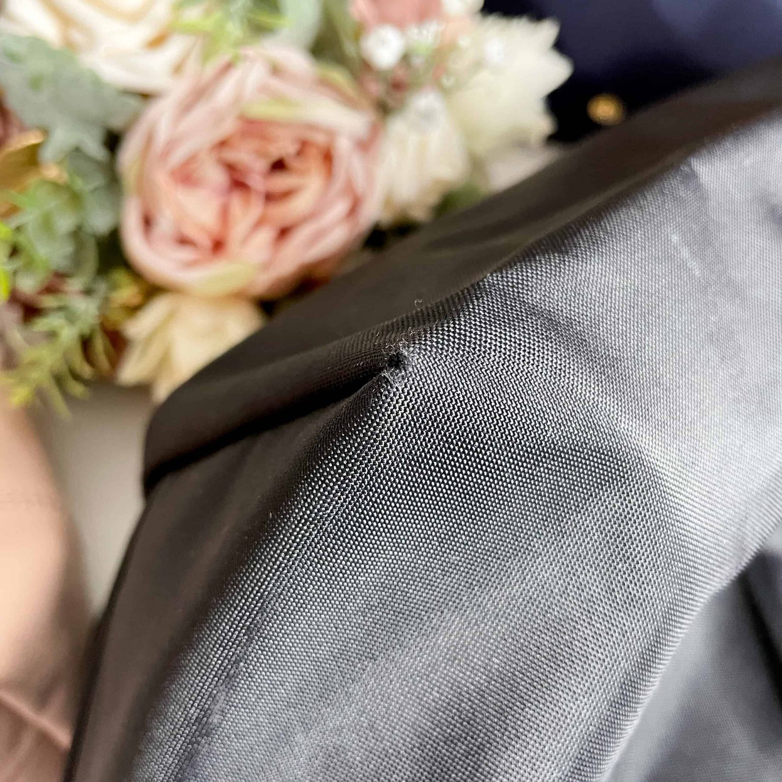 Damaged Longchamp bag hole in the corner