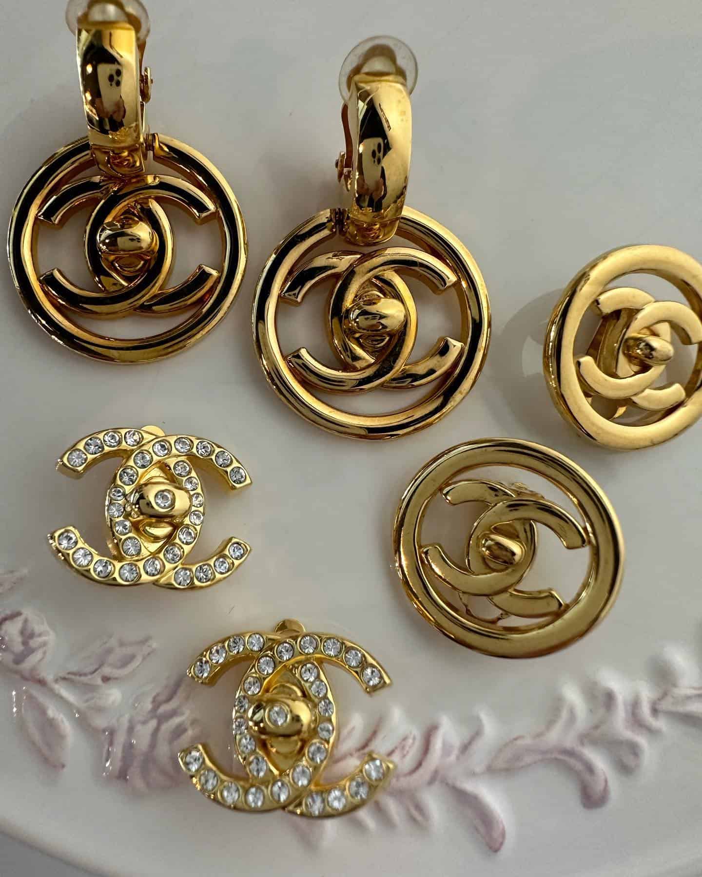 Several Vintage Chanel Earrings