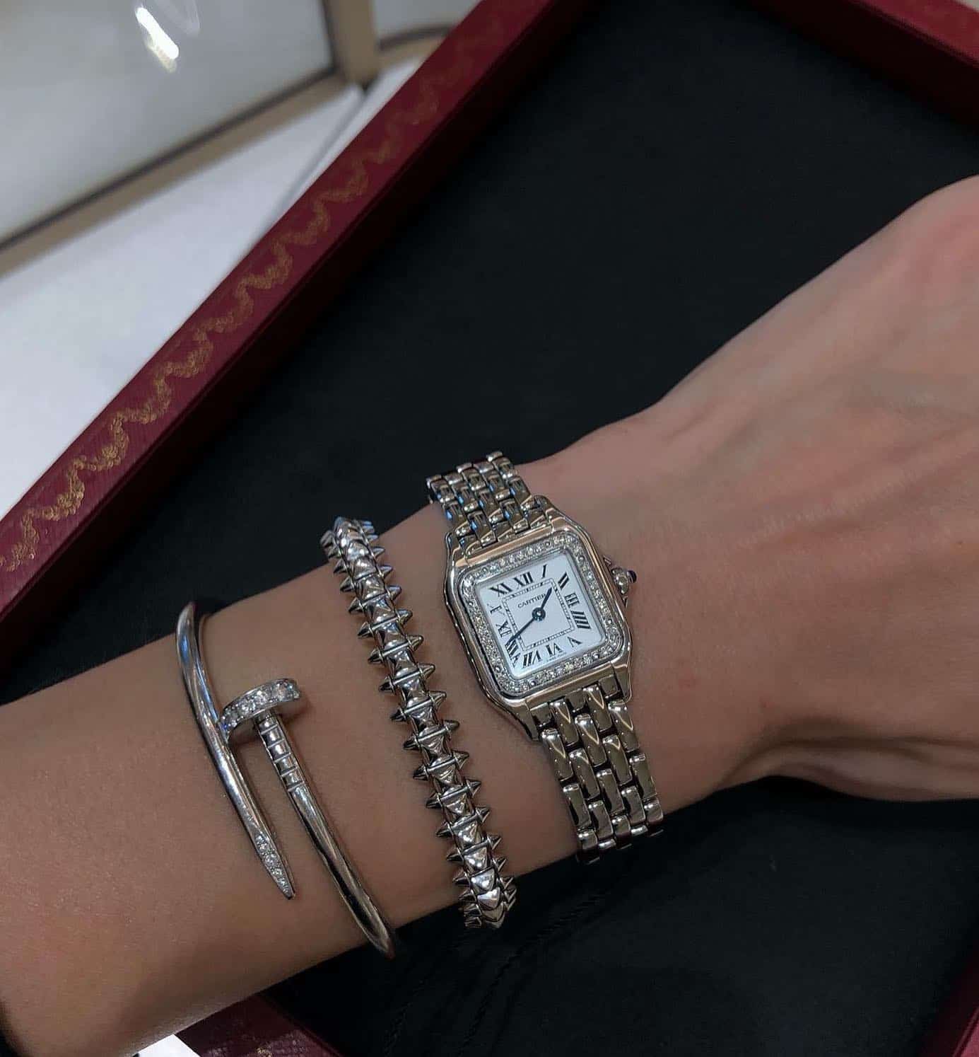 White gold Cartier juste un clou bracelet