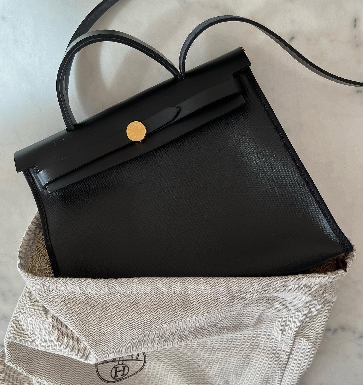All Black Hermes Herbag