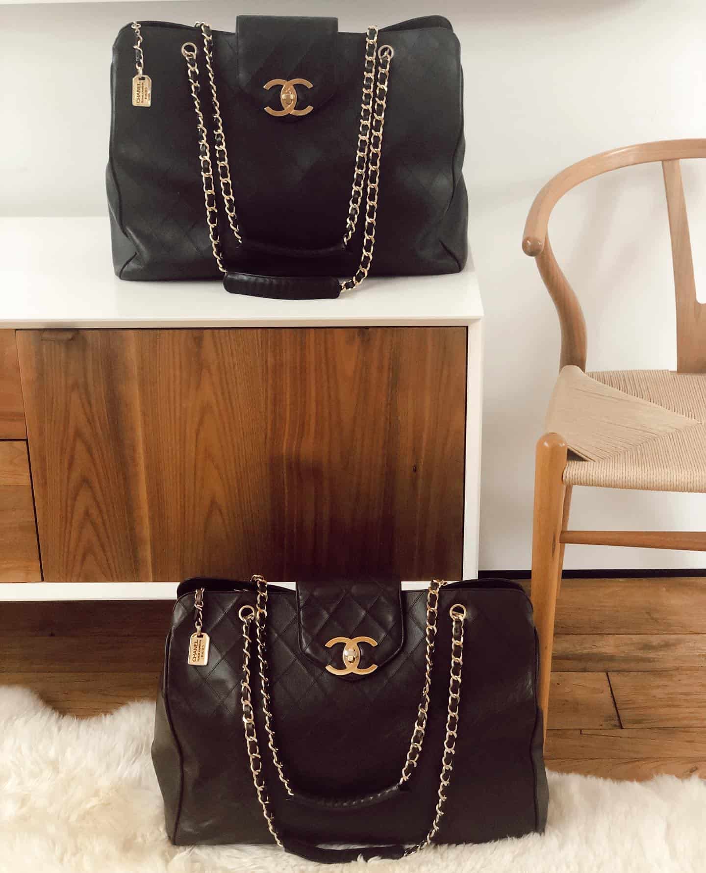 Chanel supermodel tote bag