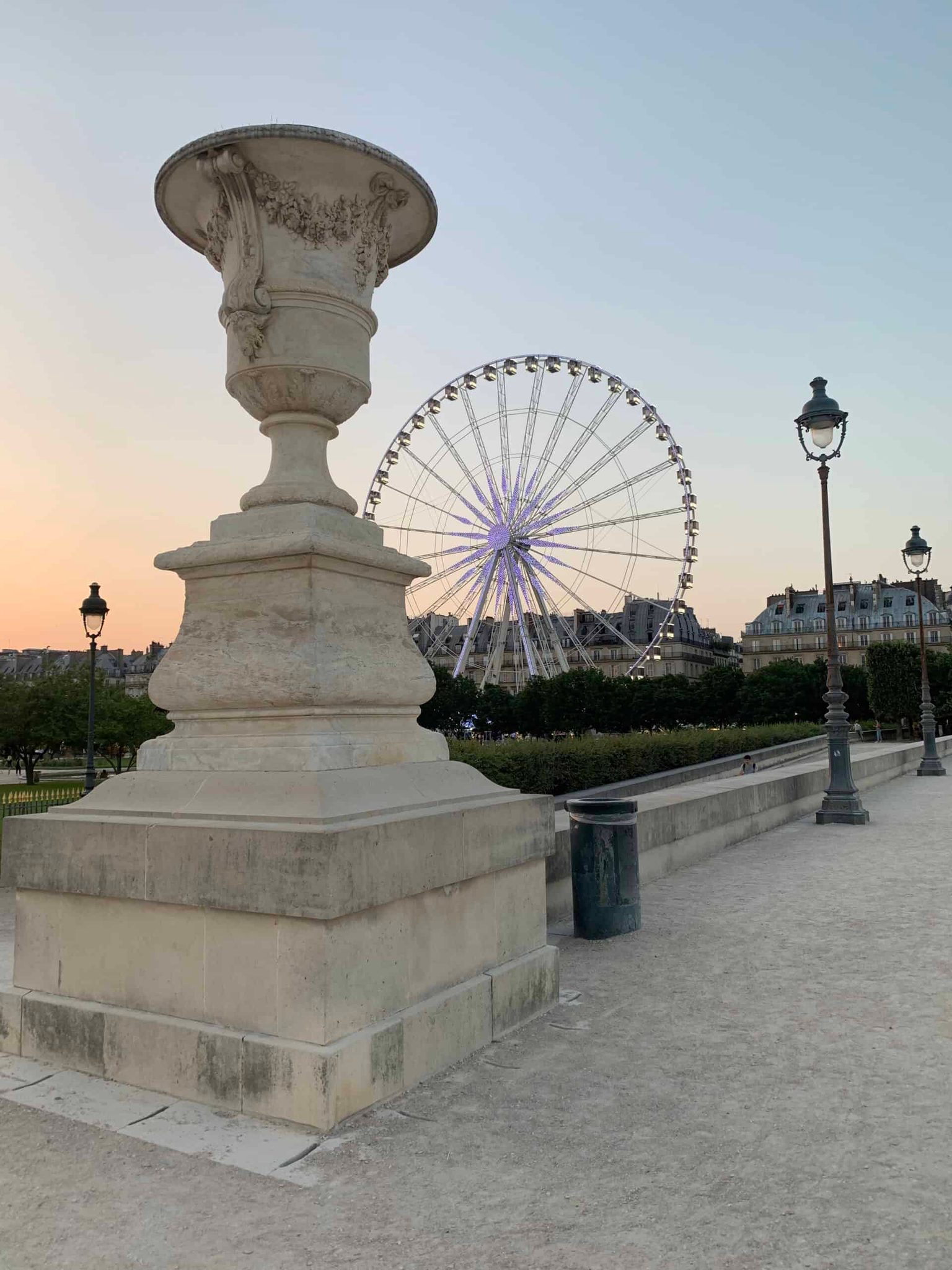 Ferris Wheel in Paris in the winter