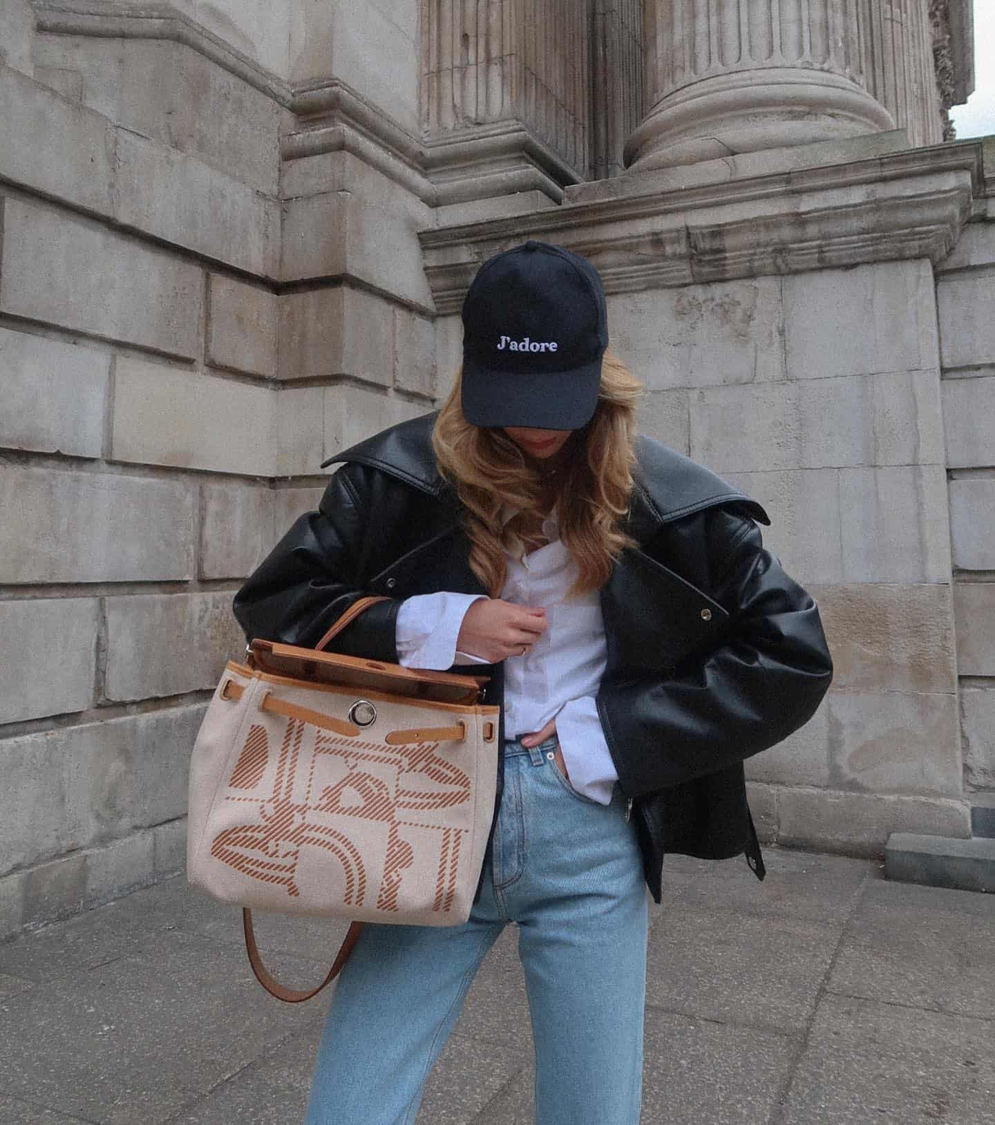 Hermes Herbag with patterns and designs