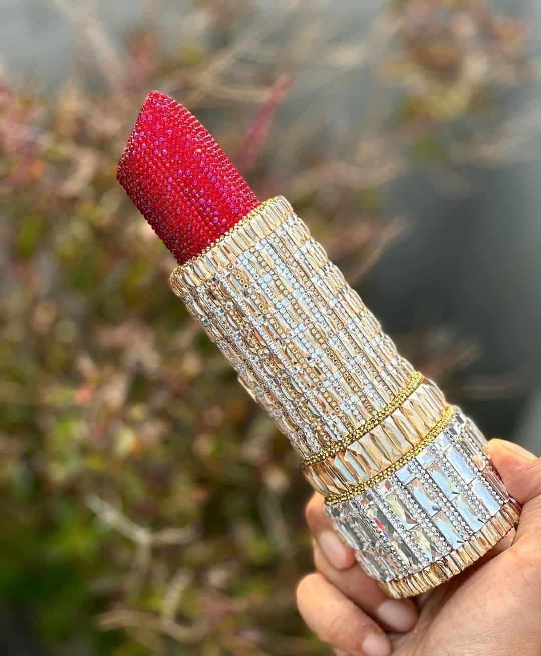 Judith Leiber Red Lipstick purse