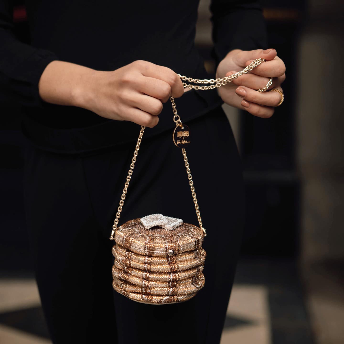 Unique Judith Leiber designs pancakes