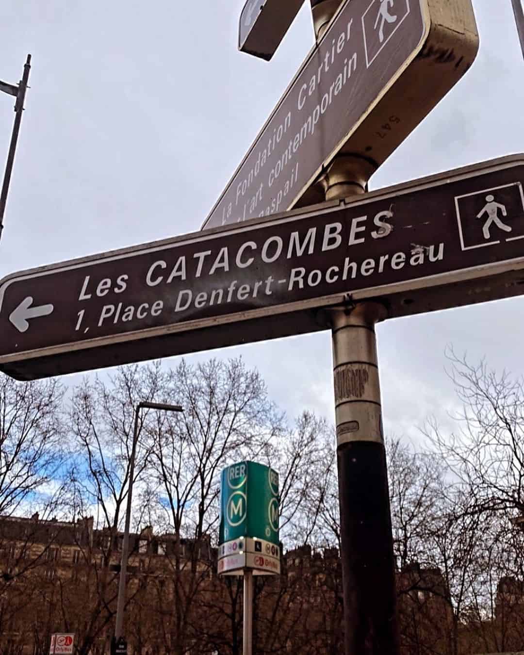 Where is the exit to Catacombs in Paris