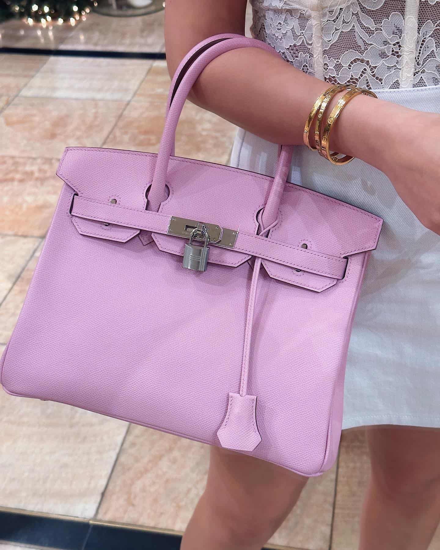 Pink Hermes Birkin positives