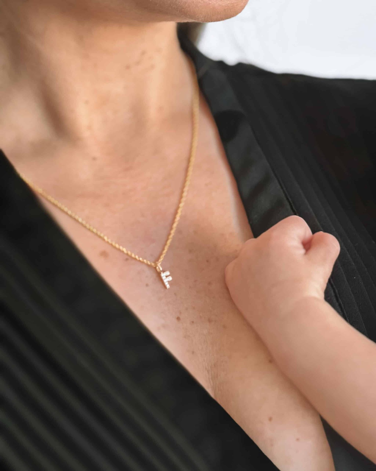Push present diamond necklace