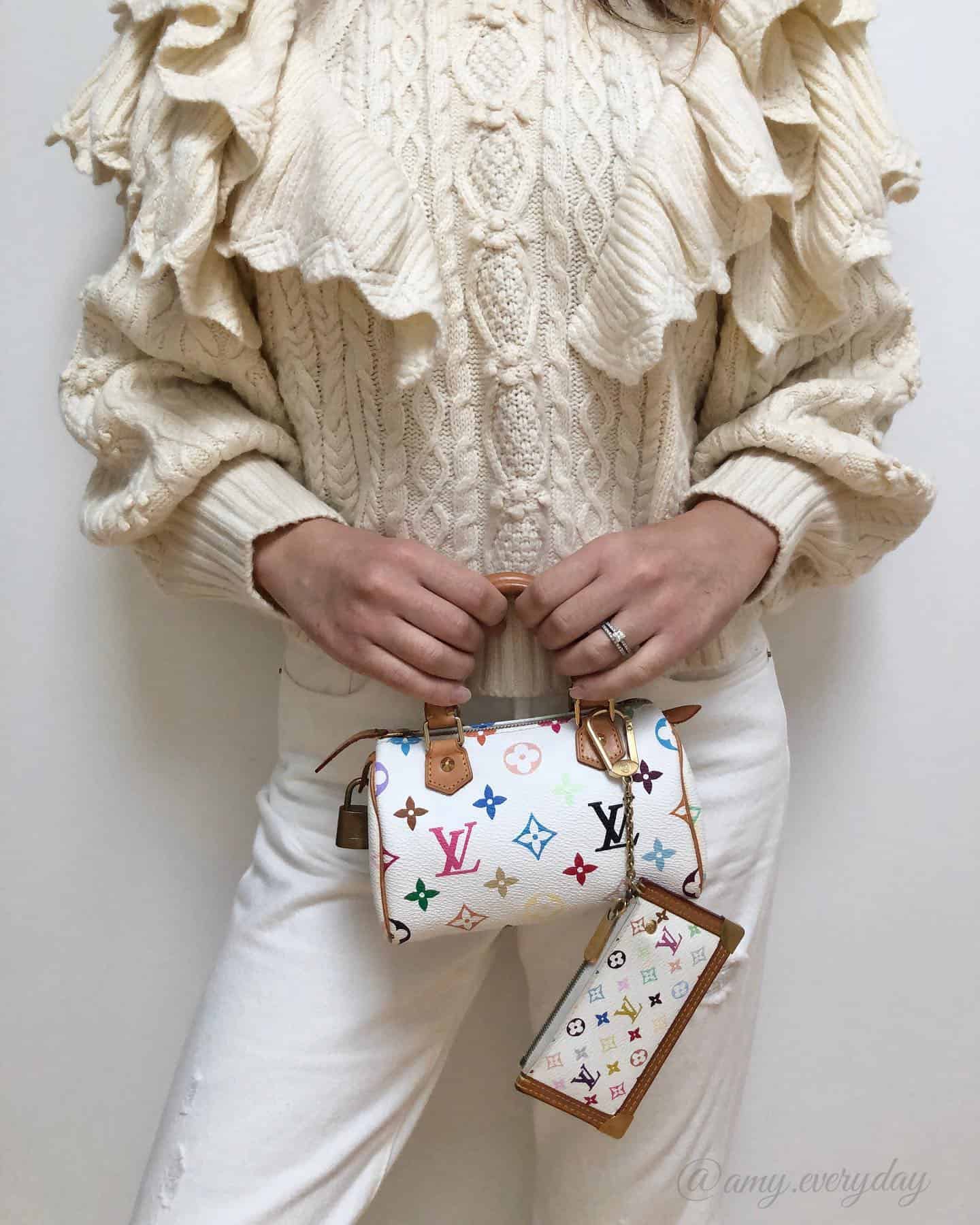 Multicolored Speedy LV Bag