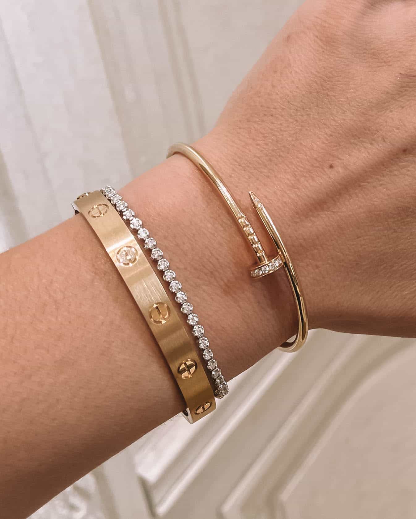 Brushed Gold Cartier Love Bracelet