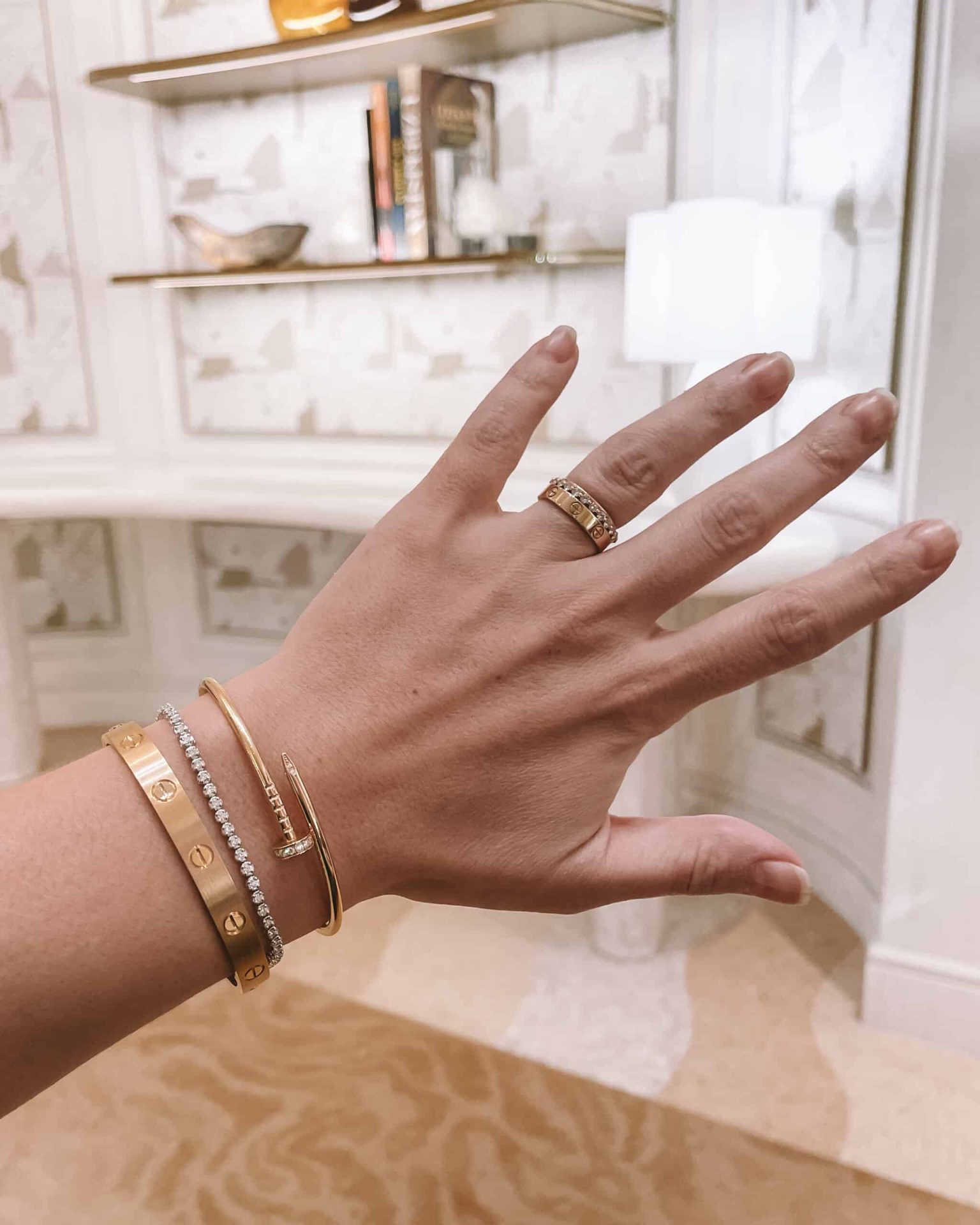 New Cartier Brushed Gold Love Bracelet