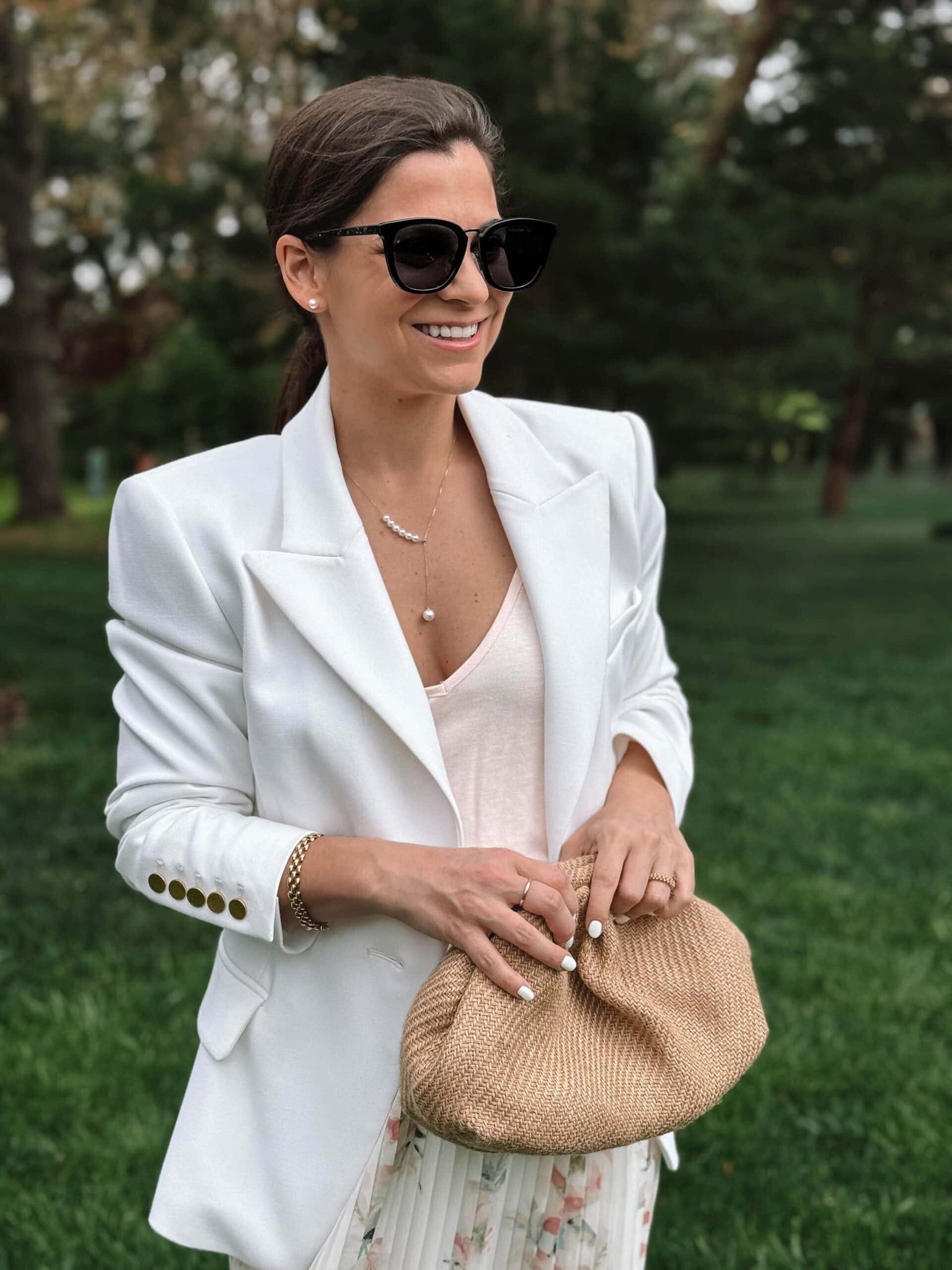 Helas Jewelry Pearl Necklace and Pearl Earrings